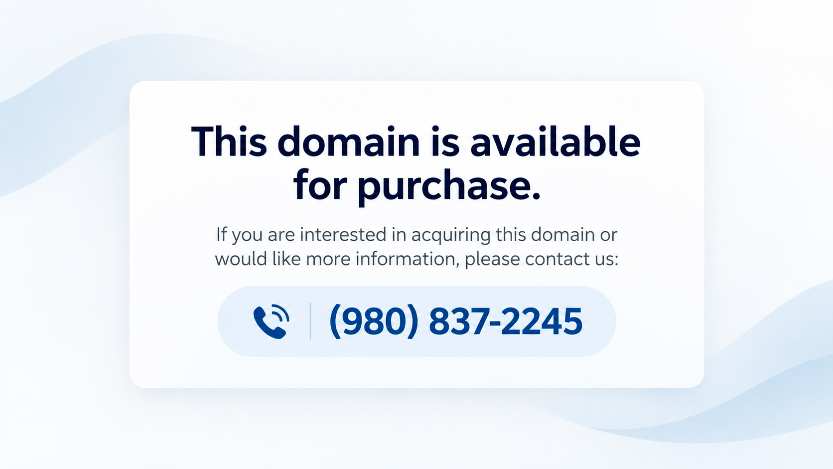 This domain is available for purchase
